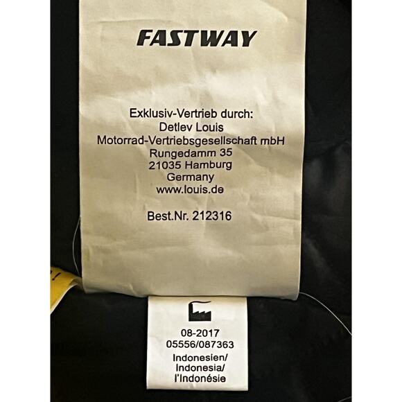 Fastway Motorcycle Jacket Mens Small Black Touring Armor Reflective CE EN1621 - Picture 11 of 16